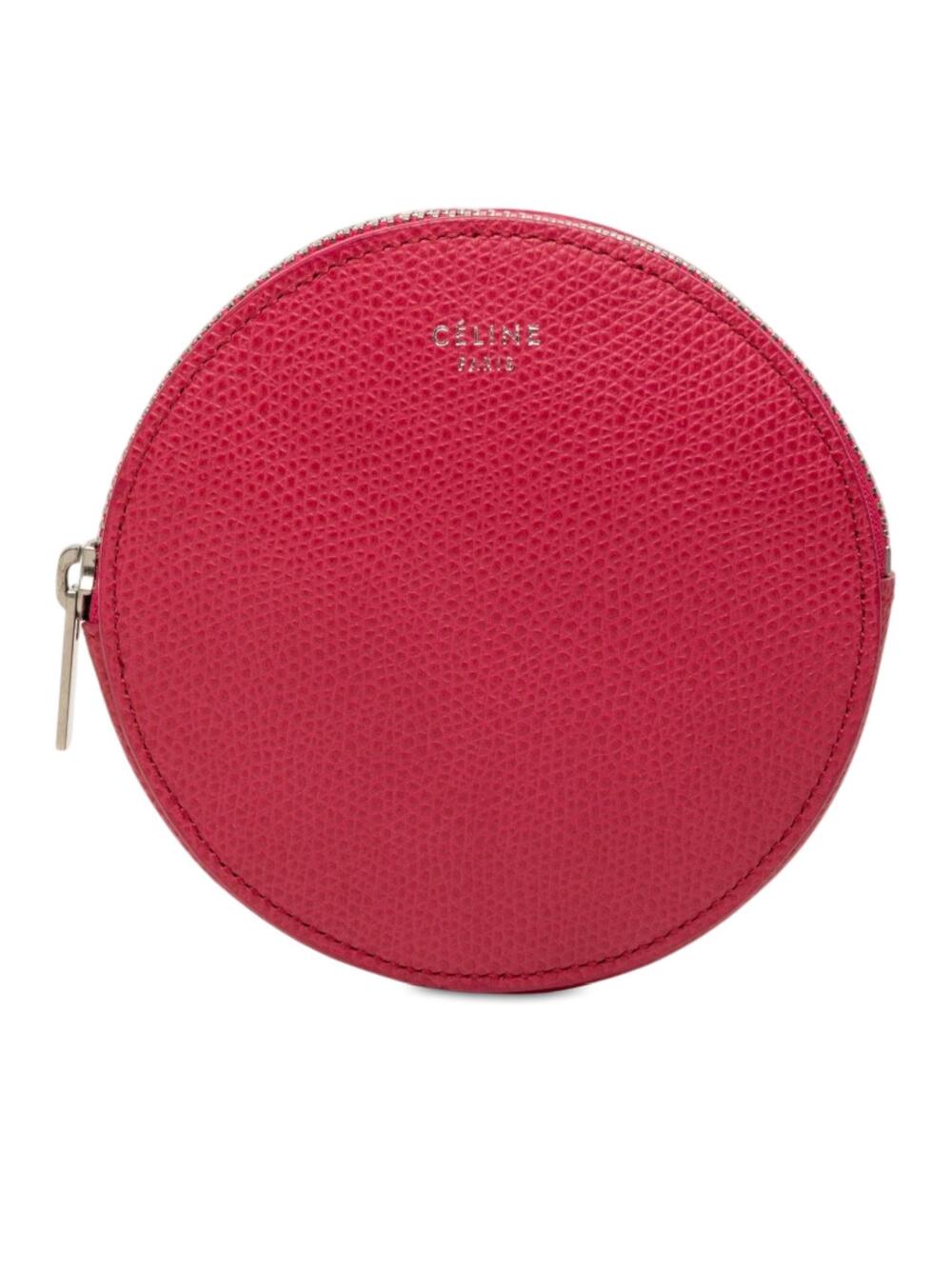 Celine Grained Calfskin Round Zip Coin #316195C31B